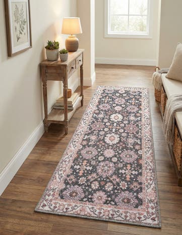 2' x 5' 1 Washable Timeless Runner Rug