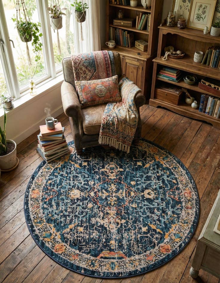 Detail image of 3' 3 x 3' 3 Lola Round Rug