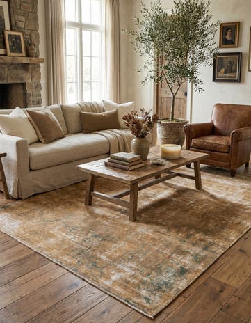 6' 3 x 9' 2 Hand Knotted Ultra Vintage Persian Wool Rug