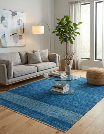 5' x 6' 8 Hand Woven Kilim Modern Wool Rug