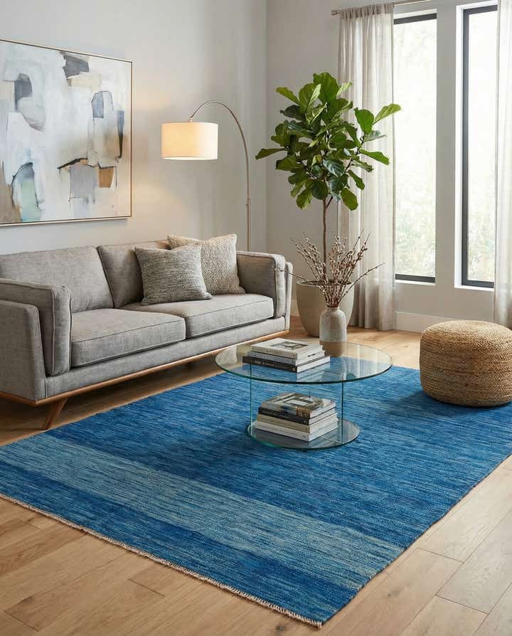 5' x 6' 8 Hand Woven Kilim Modern Wool Rug