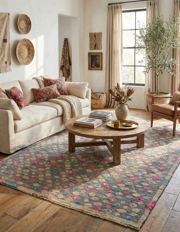 8' 6 x 10' Hand Knotted Darya Wool Rug