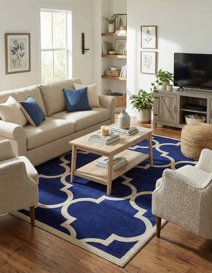 Detail image of 6' x 9' Trellis Rug