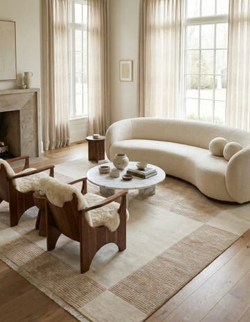 8' x 11' 3 Hand Knotted Darya Wool Rug
