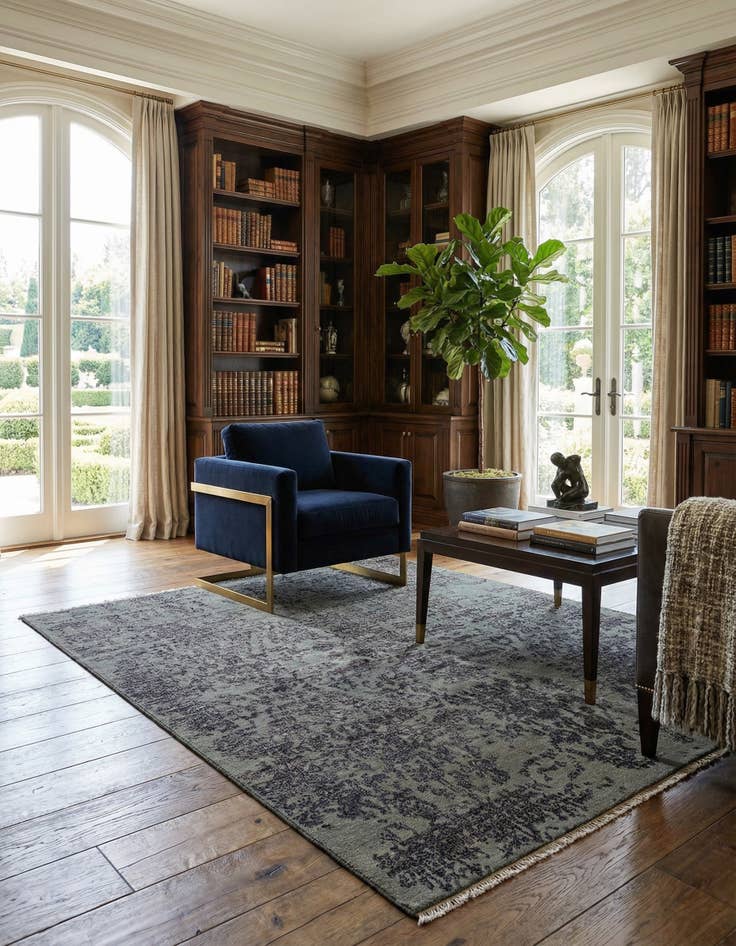 Detail image of  4' 8 x 6' 9 Tulsi Wool Rug