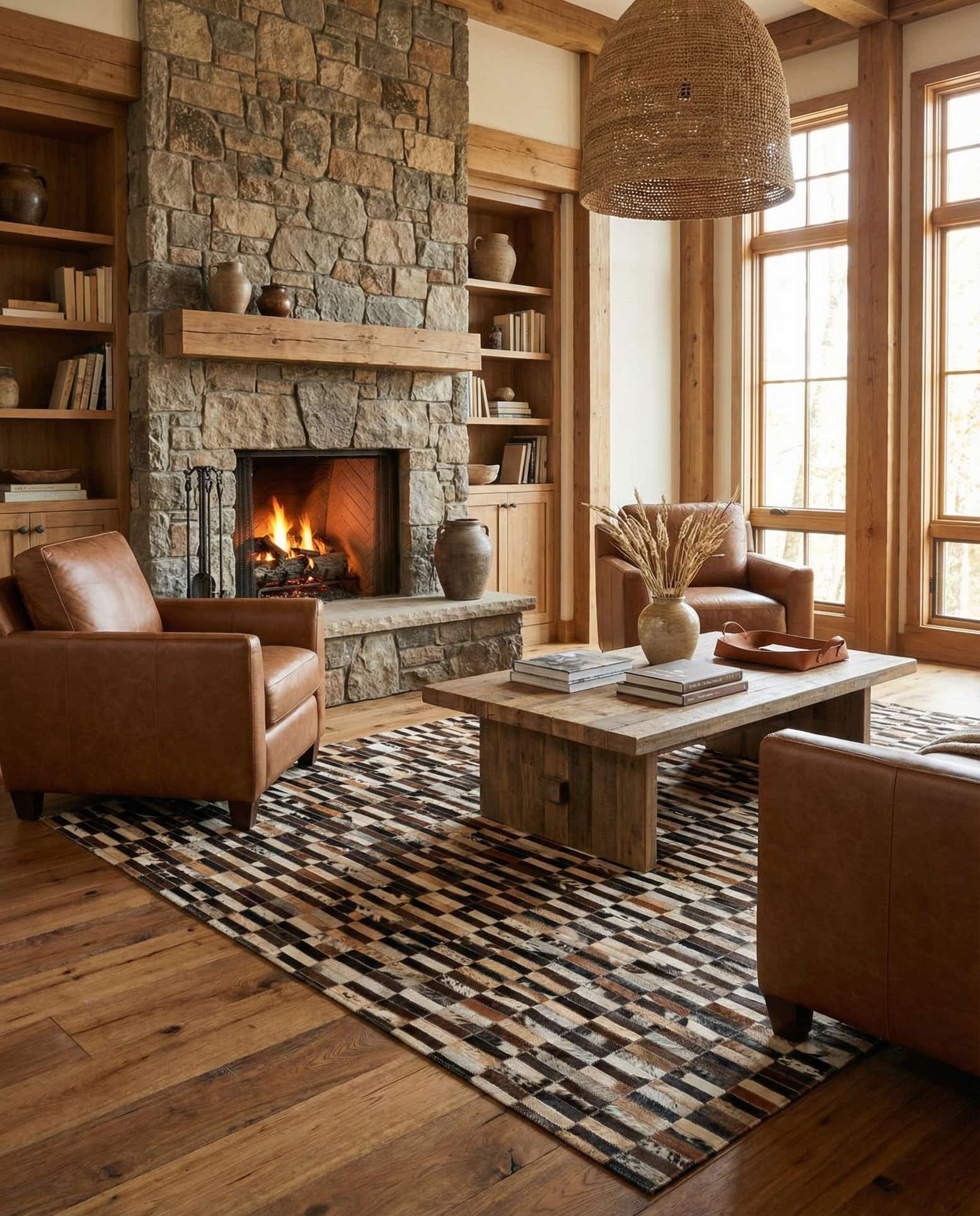 4' 11 x 7' 11 Cowhide - Patchwork Rug