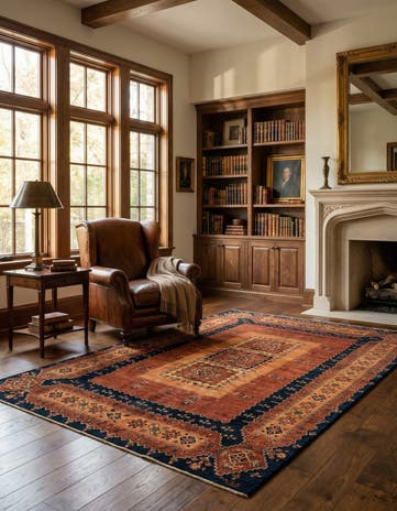 5' 4 x 8' Luribaft Wool Rug