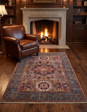 3' 5 x 5' 1 Hand Knotted Mamluk Ziegler Rug