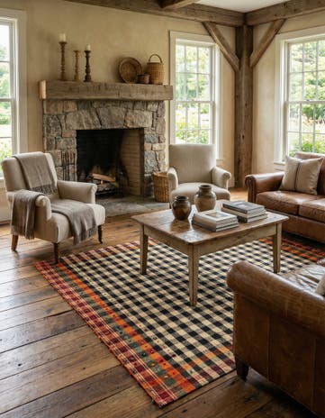 4' 11 x 7' Jajim Wool Rug