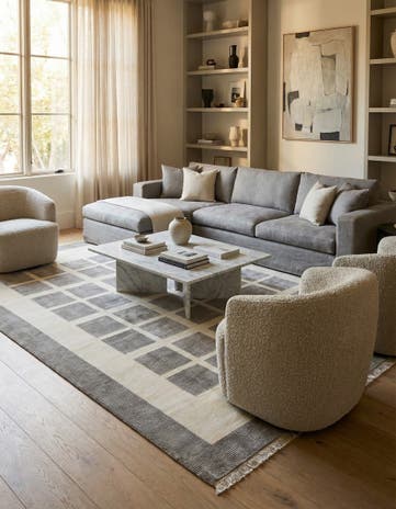 8' 2 x 11' 5 Hand Knotted Darya Wool Rug
