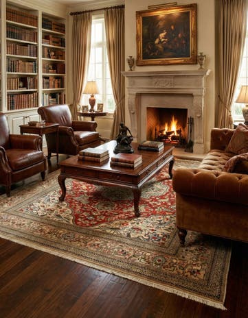 6' x 9' 2 Hand Knotted Tabriz Persian Wool Rug