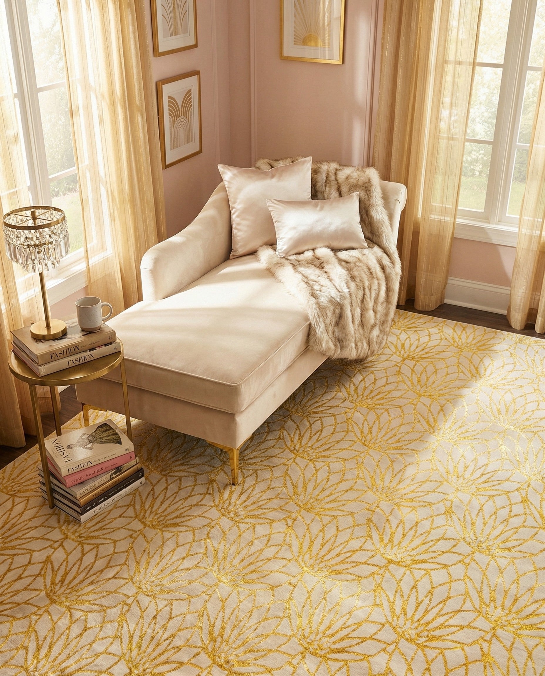 9' x 12' Marilyn Monroe™ Glam Dahlia Rug
