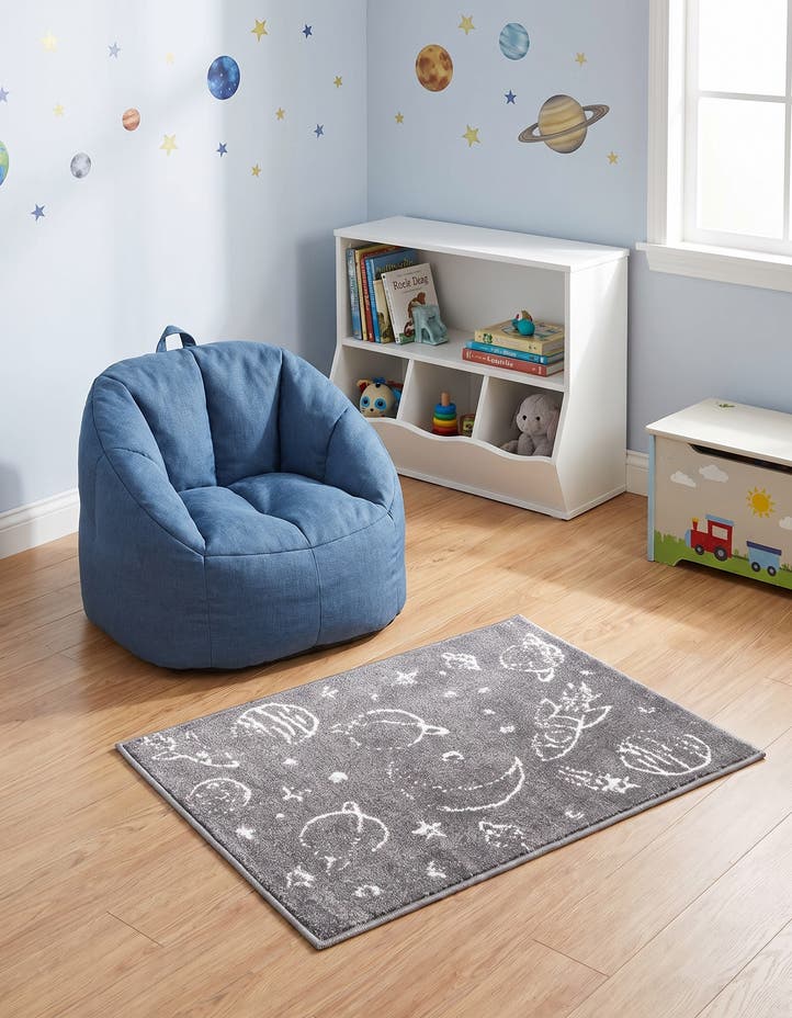 2' 2 x 2' 11 Planets Whimsy Kids Rug