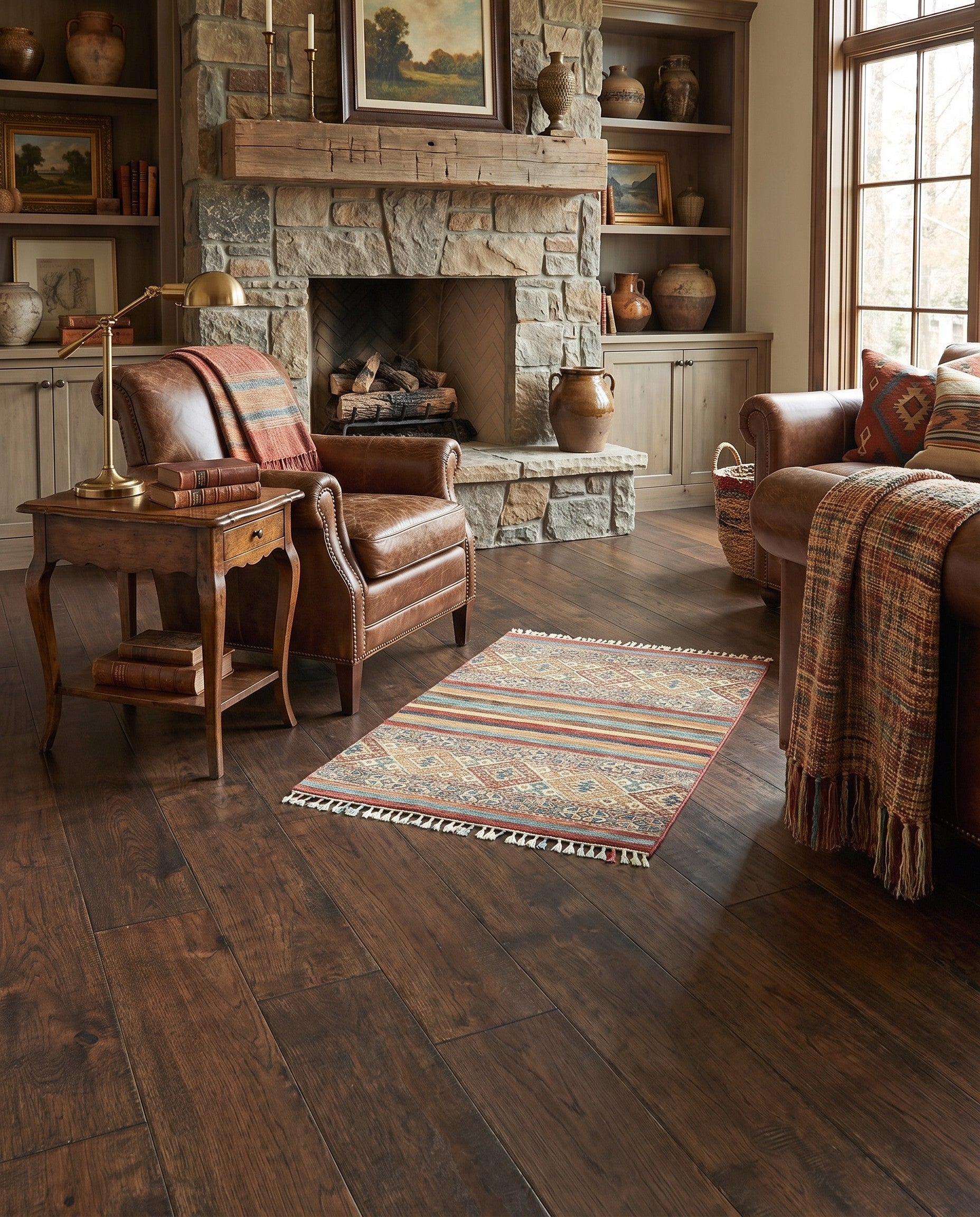 3' 4 x 4' 8 Hand Knotted Ariana Ziegler Rug