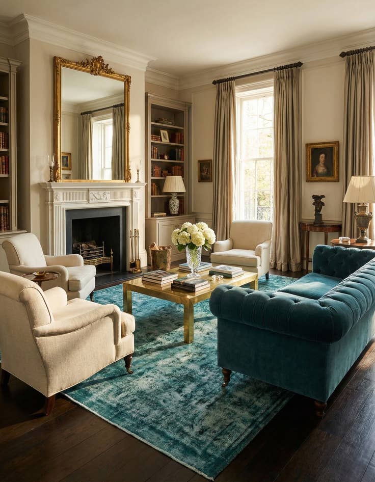 Detail image of 9' 5 x 12' Vintage Royal Wool Rug