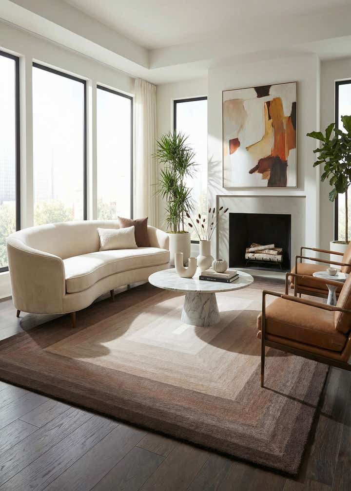 9' x 12' Ombre Wool Rug