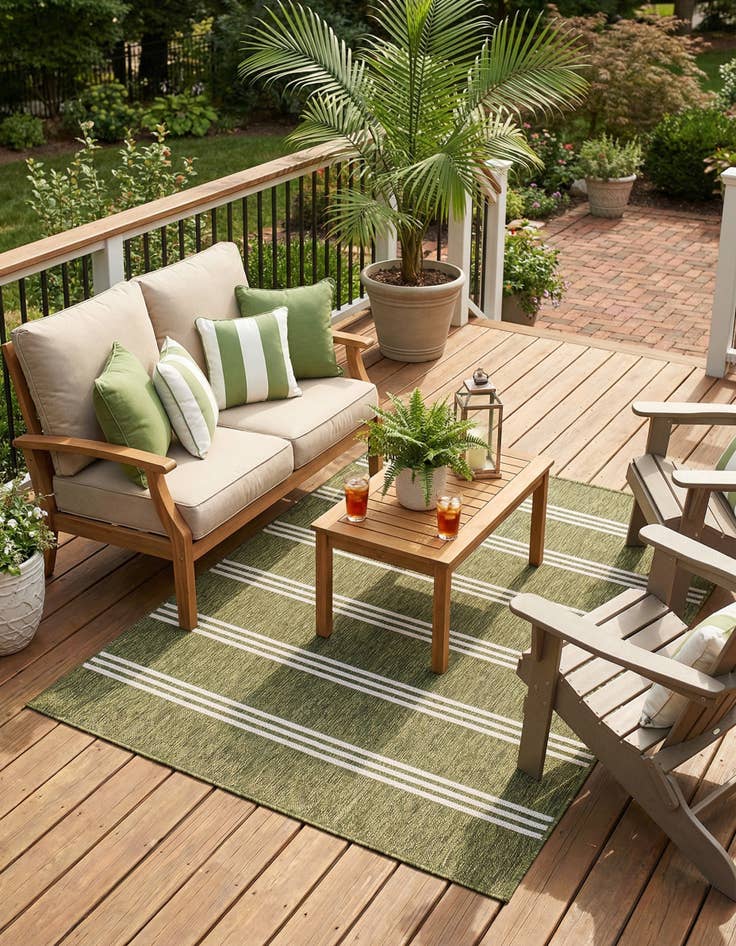 Detail image of  4' x 6'  Washable Jill Zarin Anguilla Indoor / Outdoor Rug