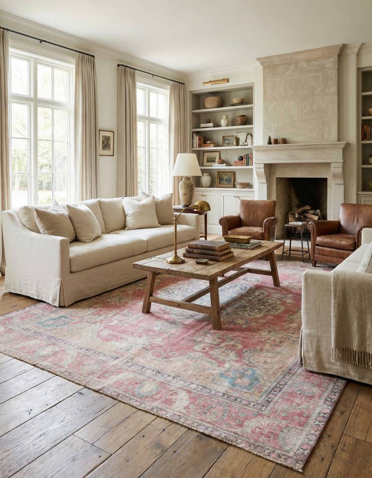 Detail image of 9' 9 x 12' 4  Hand Knotted Ultra Vintage Persian Wool Rug