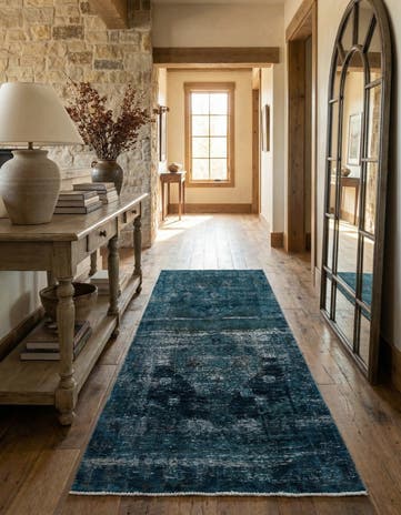 4' x 8' 9 Hand Knotted Ultra Vintage Persian Wool Runner Rug