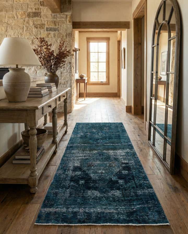 4' x 8' 9 Hand Knotted Ultra Vintage Persian Wool Runner Rug