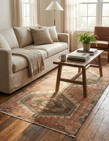 2' 10 x 5' 9 Hand Knotted Ultra Vintage Persian Wool Runner Rug