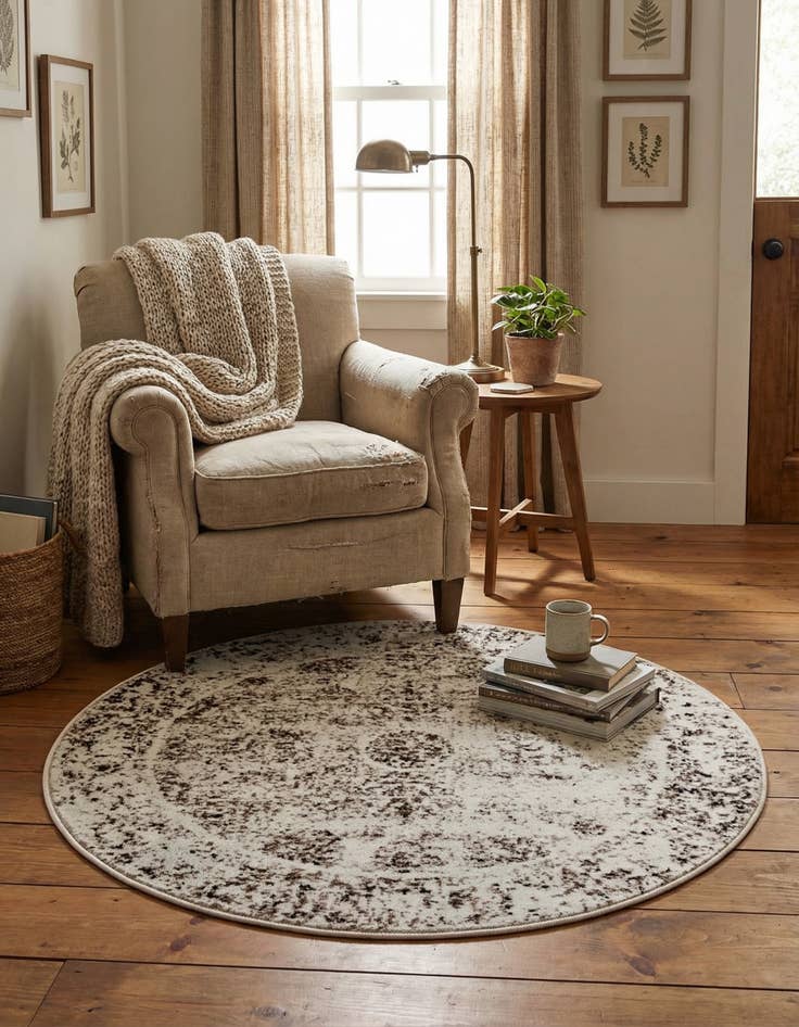 Detail image of  3' 1 x 3' 1 Monte Carlo Round Rug