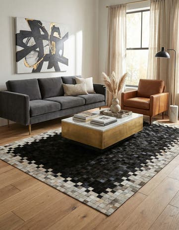 5' x 8' Cowhide - Patchwork Rug