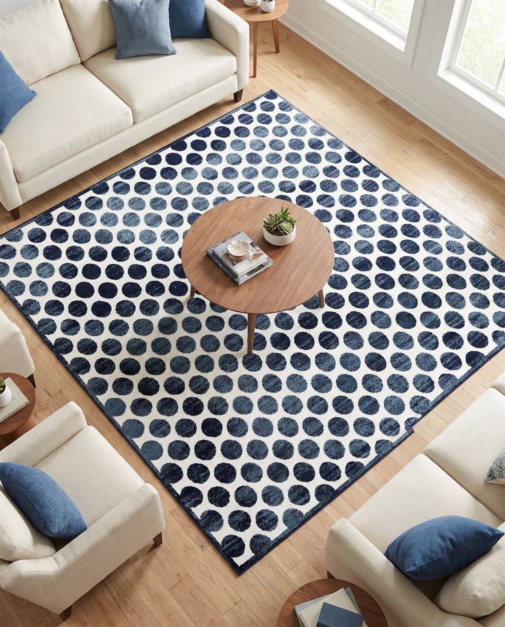 Detail image of 7' 10 x 7' 10 Easy-Clean Sabrina Soto Indoor / Outdoor Square Rug
