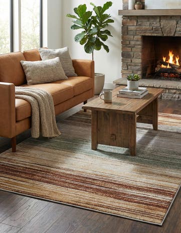 Easy-Clean Modern Indoor / Outdoor Rug