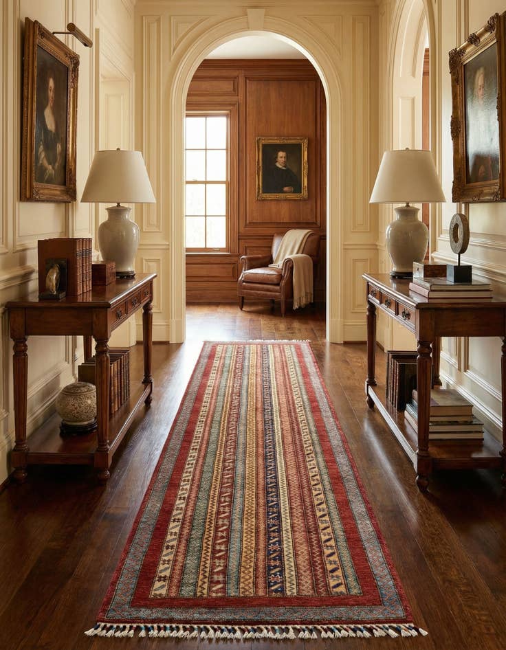 Detail image of 2' 7 x 11' 9 Schall Wool Runner Rug