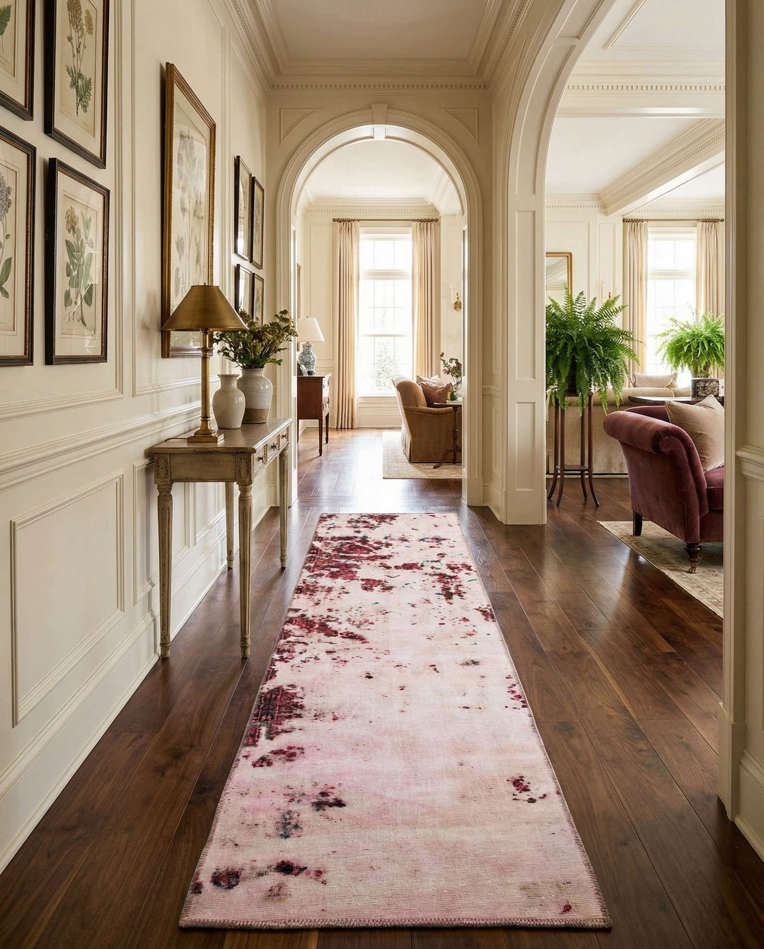 2' 2 x 8' 7 Hand Knotted Ultra Vintage Persian Wool Runner Rug