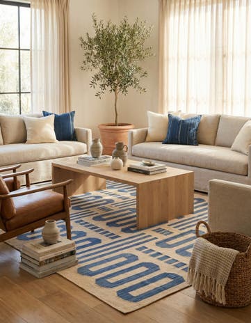 6' 7 x 9' 9 Hand Woven Kilim Modern Wool Rug