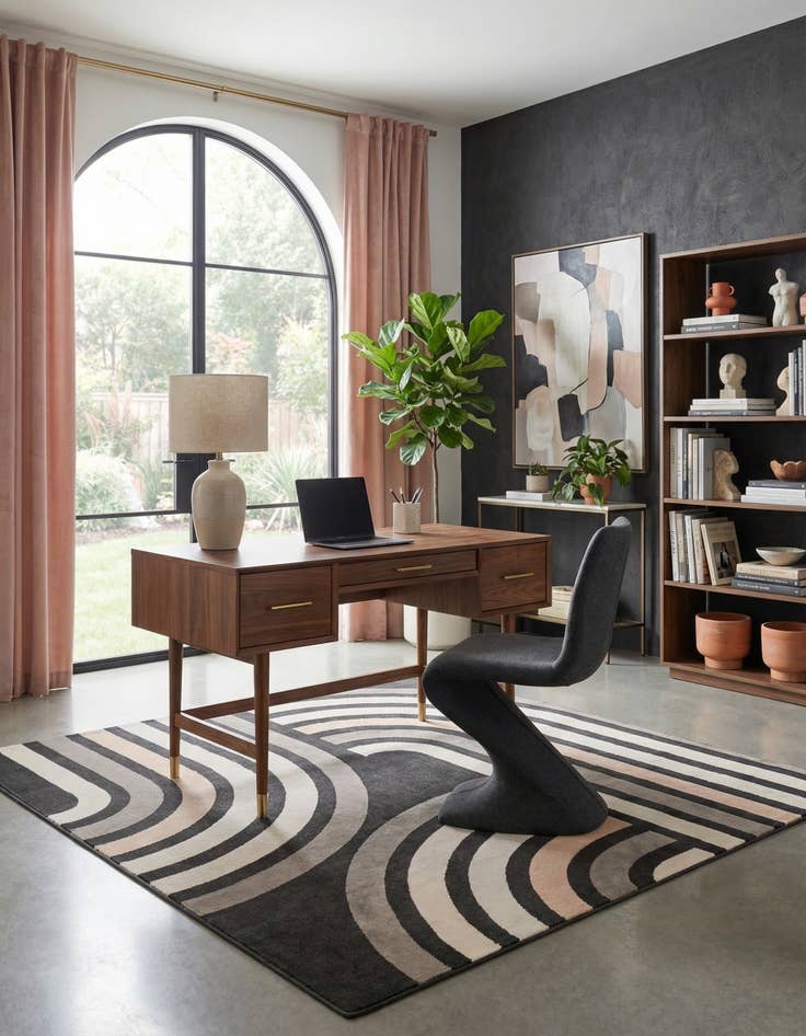 Detail image of  7' 10 x 7' 10 Charlotte Square Rug