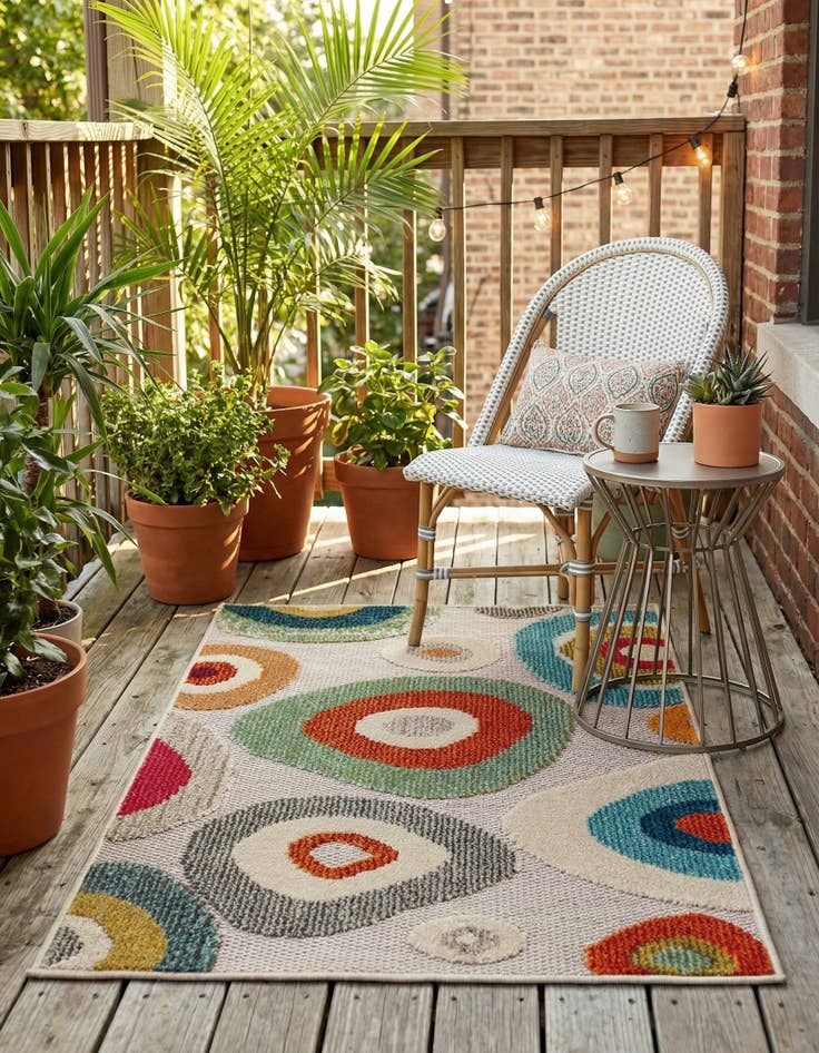 Detail image of 2' x 3'  Washable Casablanca Indoor / Outdoor Rug