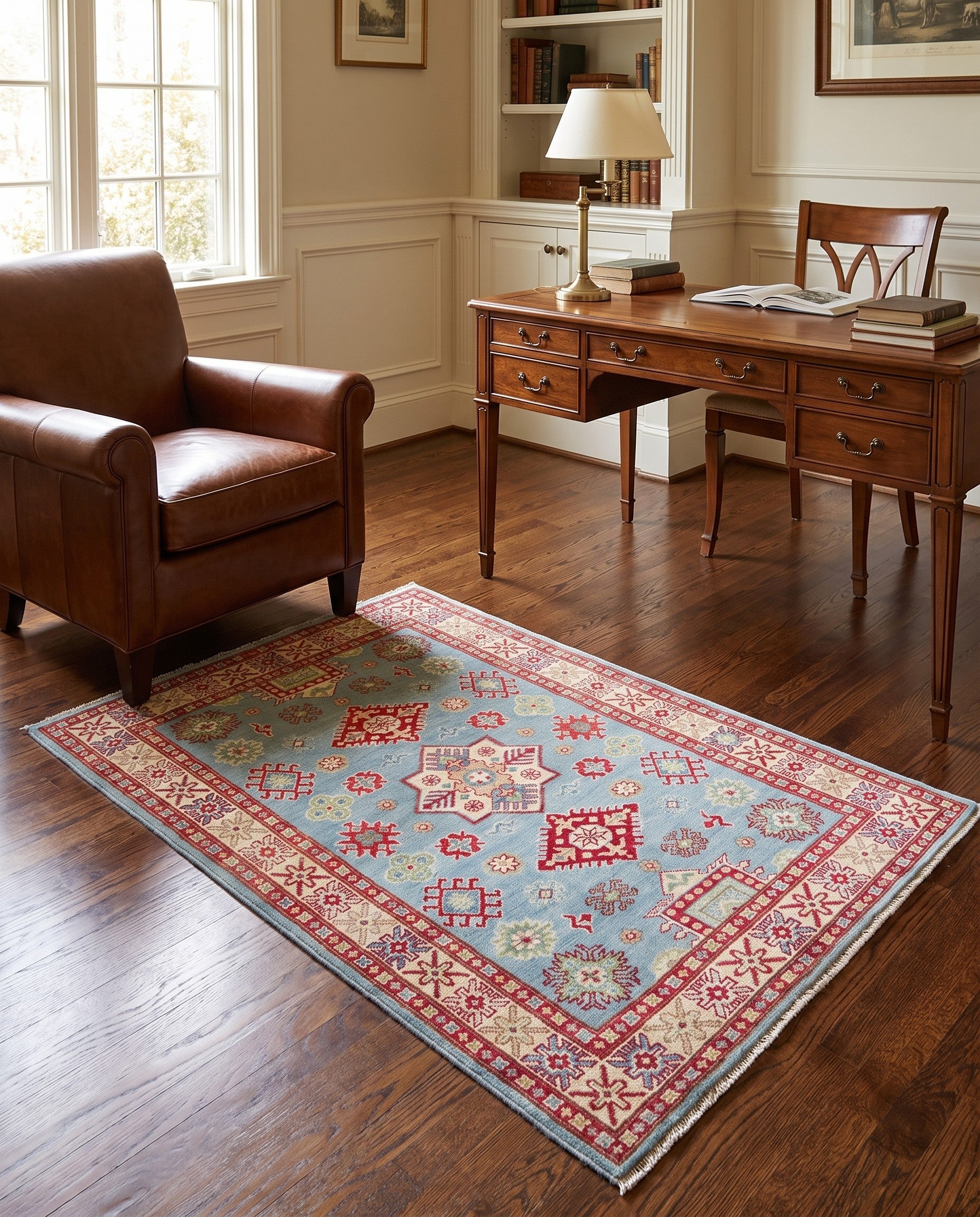 3' 4 x 5' 1 Hand Knotted Kazak Rug