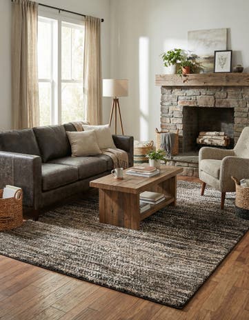 6' x 9' Sepia Rug