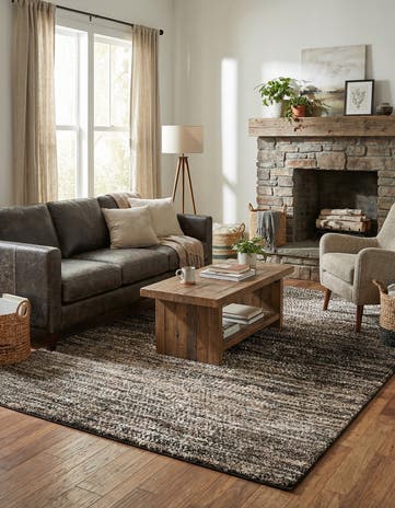 6' x 9' Sepia Rug