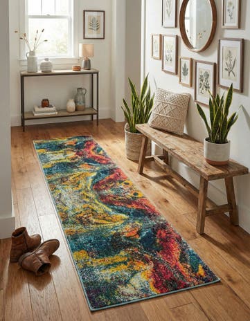 Washable Haerfest Runner Rug