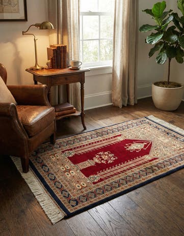 2' 7 x 4' 4 Hand Knotted Bokhara Oriental Wool Rug