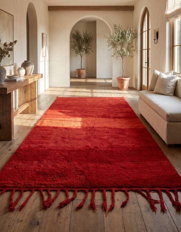 5' 9 x 10' 9 Beni Ouarain Wool Runner Rug