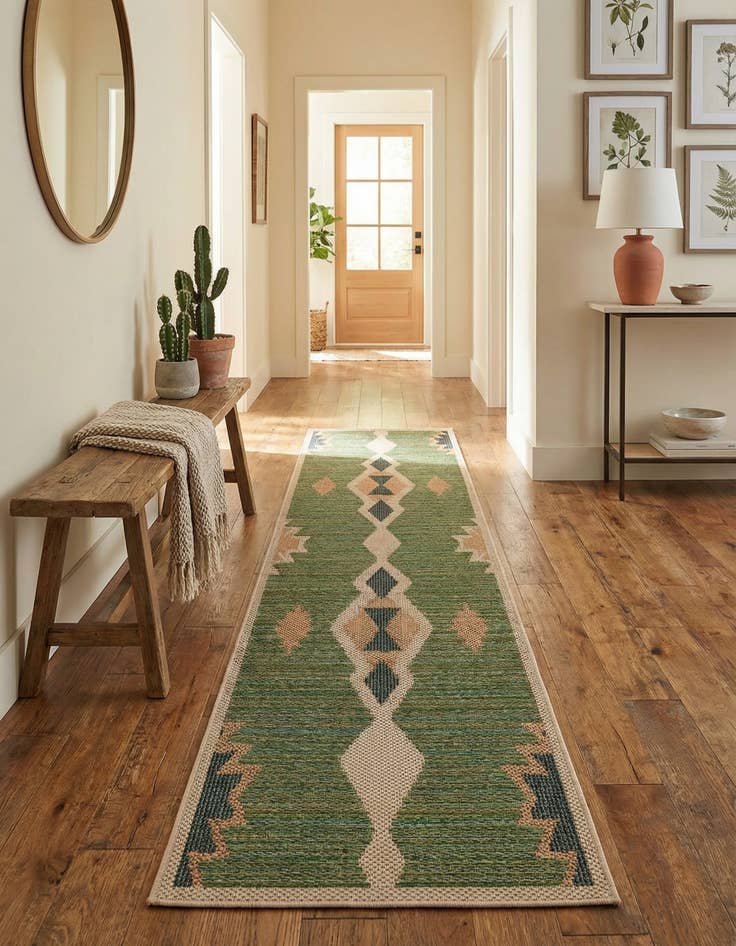 Detail image of 2' x 7' 10  Washable Baja Indoor / Outdoor Runner Rug