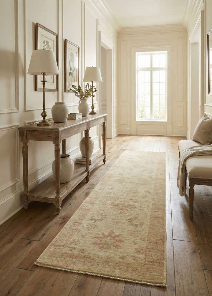 2' 6 x 9' 10 Hand Knotted Peshawar Ziegler Runner Rug