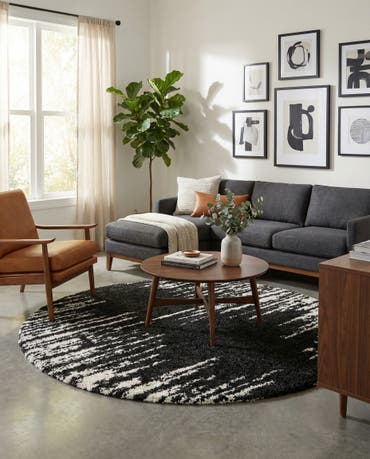  7' x 7' Serenity Shag Round Rug