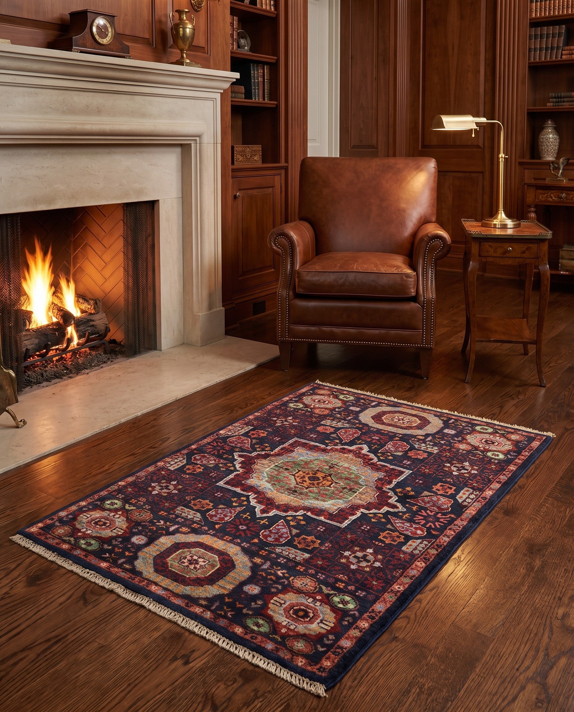 2' 7 x 3' 10 Hand Knotted Mamluk Ziegler Rug