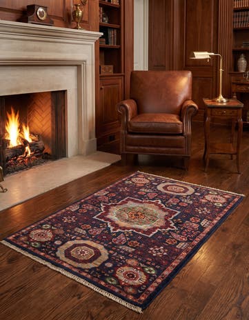 2' 7 x 3' 10 Hand Knotted Mamluk Ziegler Rug