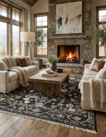 9' x 12' 2 Hand Knotted Darya Wool Rug
