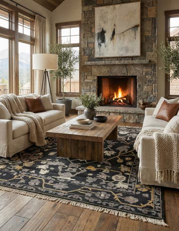 9' x 12' 2 Hand Knotted Darya Wool Rug