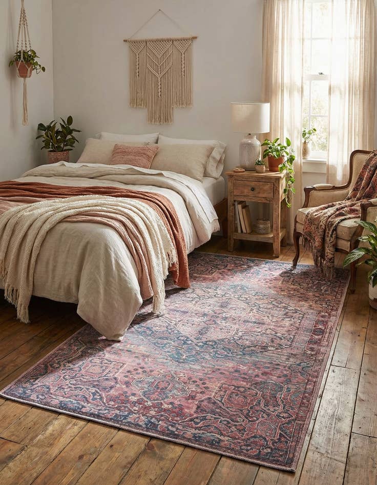 Detail image of 4' x 6'  Washable Maahru Rug