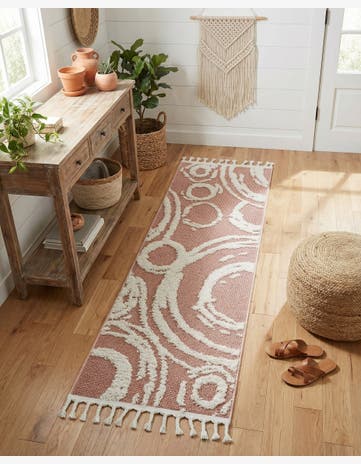 Pink Boho Runner Rug