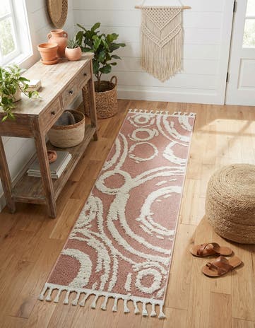 Pink Boho Runner Rug
